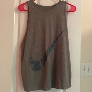 Grey Nike Workout Top